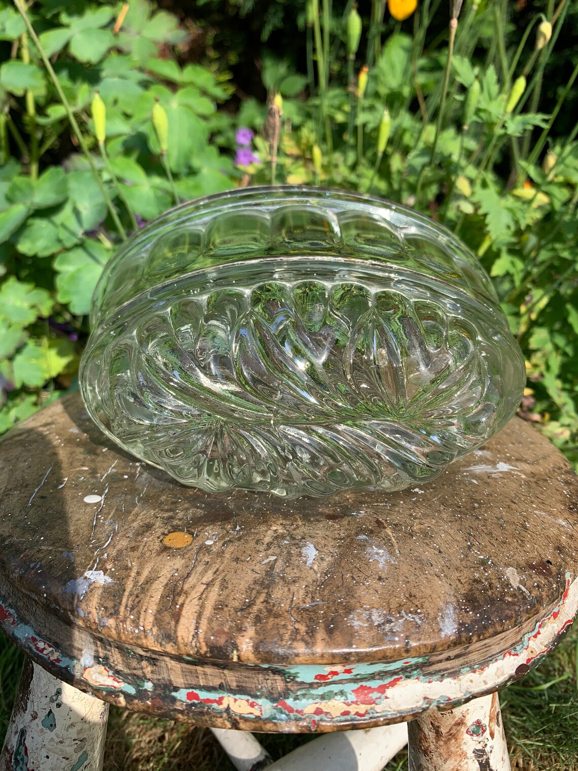 Vintage Glass Jelly Mould 1 Pint Etsy