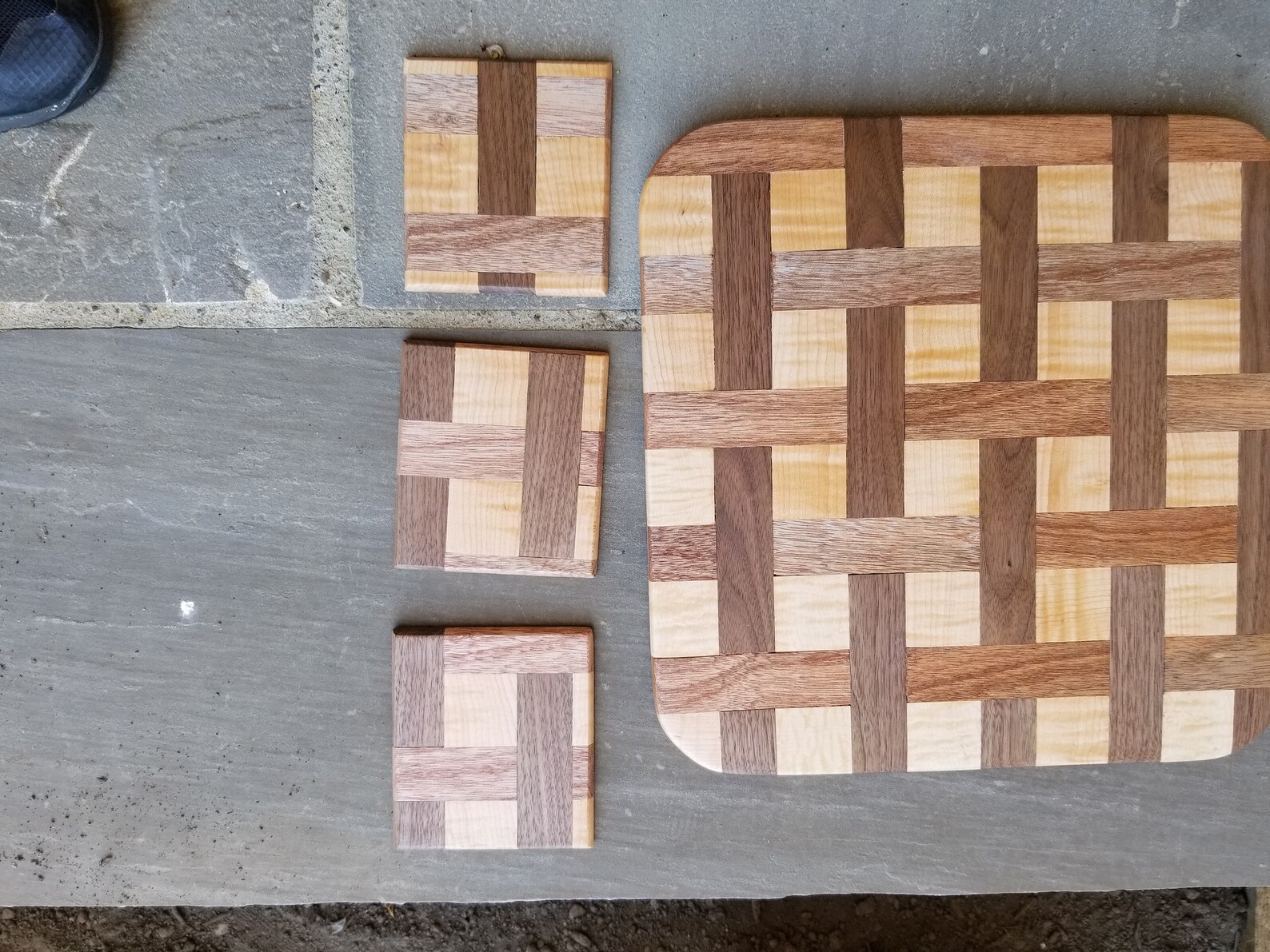 Basket Weave Pattern Cutting Board Etsy