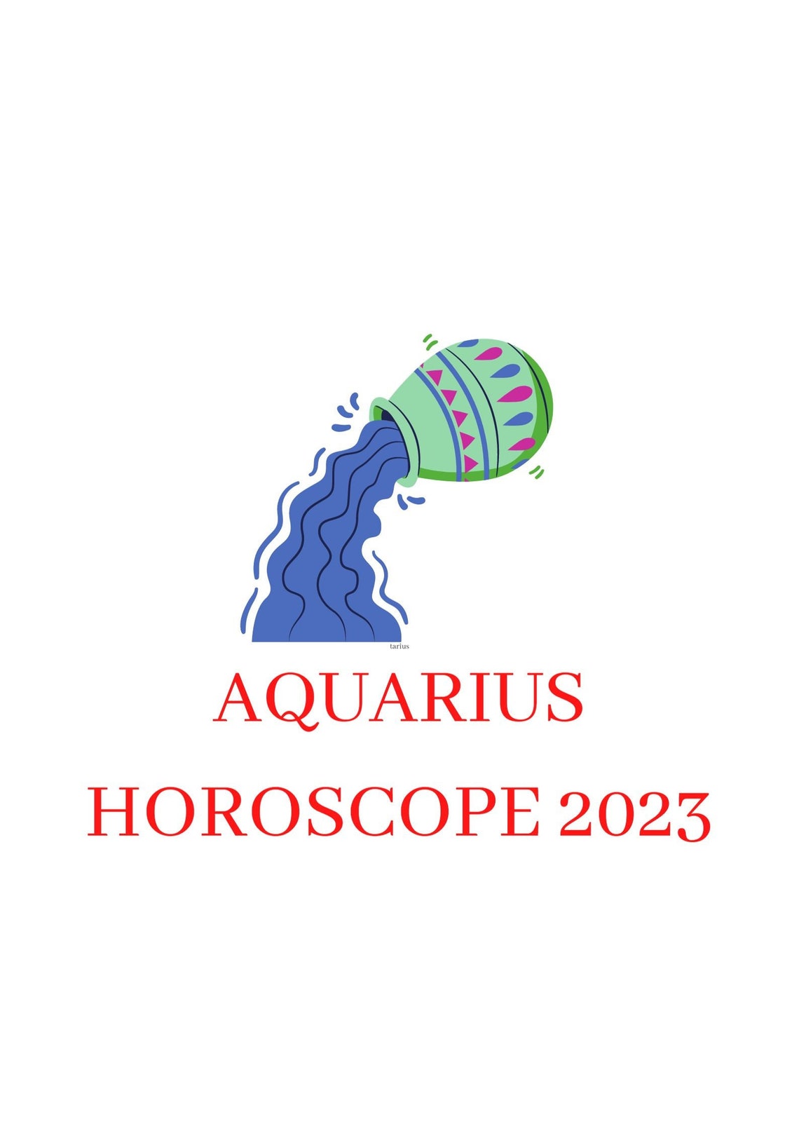 Aquarius Horoscope for 2023. Yearly Horoscope Aquarius for Etsy Canada
