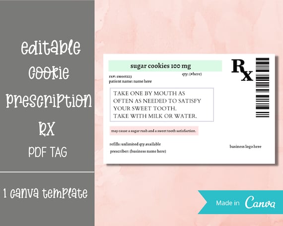 Word Rx Label Template Prescription Label Word Template