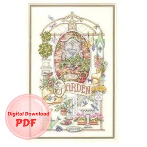 Cross Stitch Pattern - Garden - Counted Cross Stitch Pattern /PDF File/Digital File/Instant Download