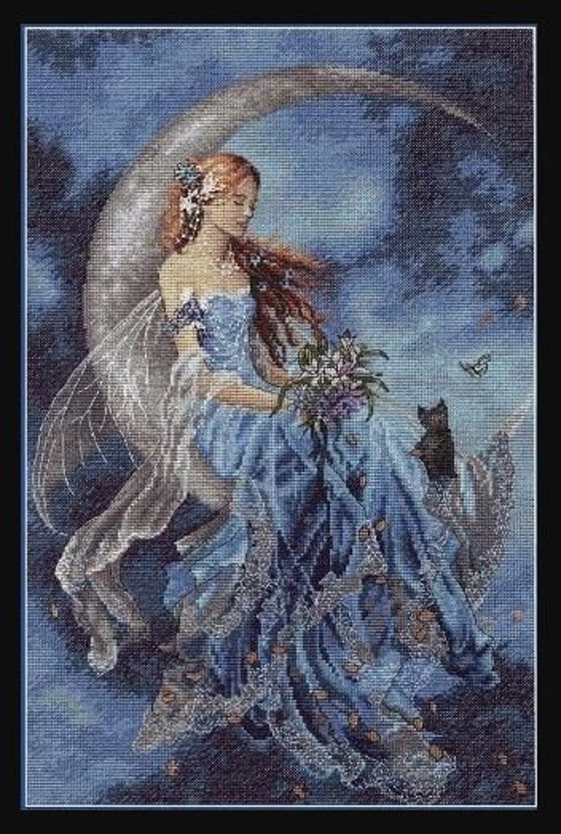Cross Stitch Pattern - Moon Fairy - Cross Stitch Pattern /PDF File ...