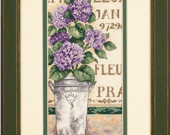 Hydrangea Cross Stitch Pattern / PDF File / Digital File / Instant Download