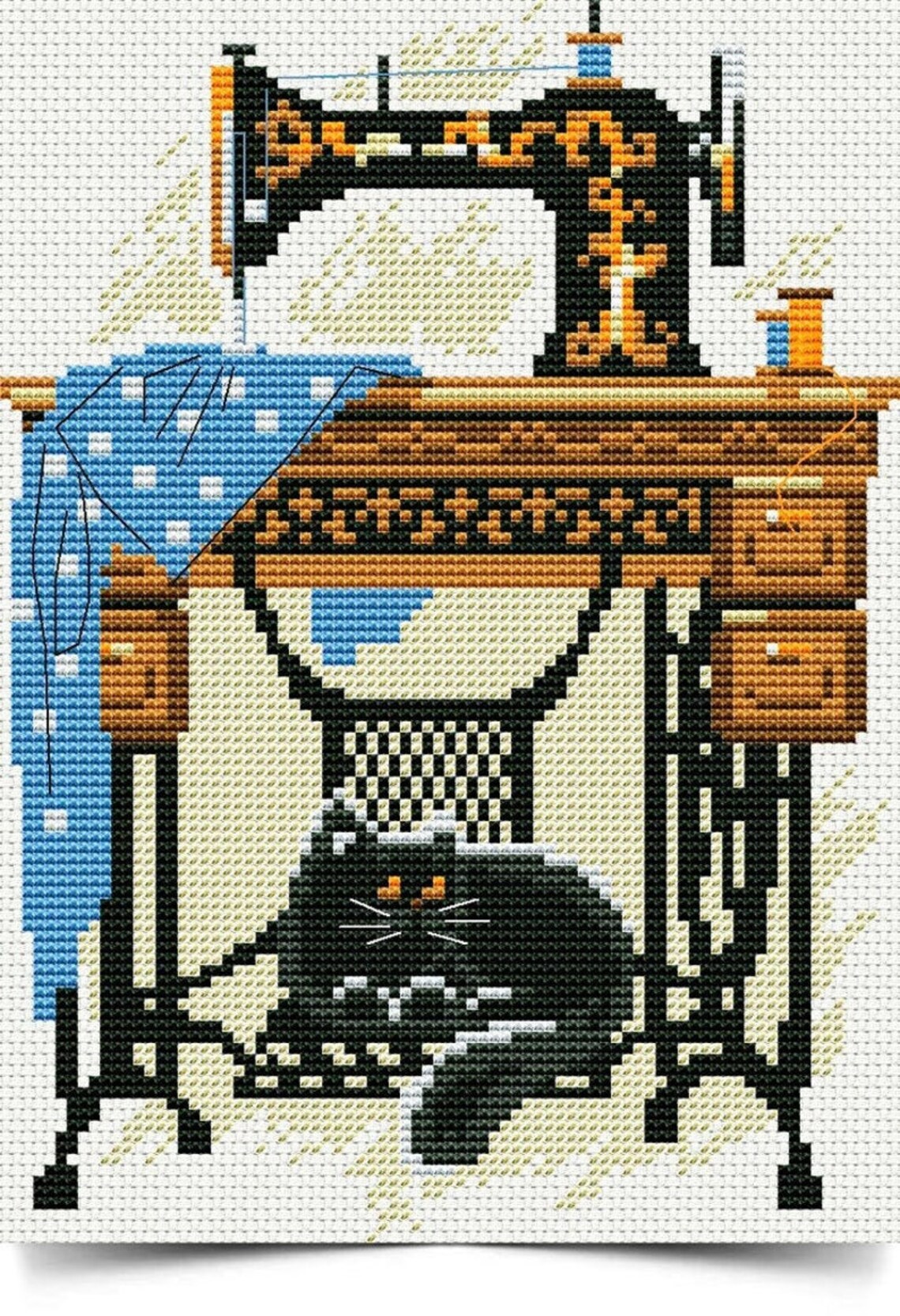 Classic Sewing Machine counted Cross Stitch/pdf File/instant - Etsy UK