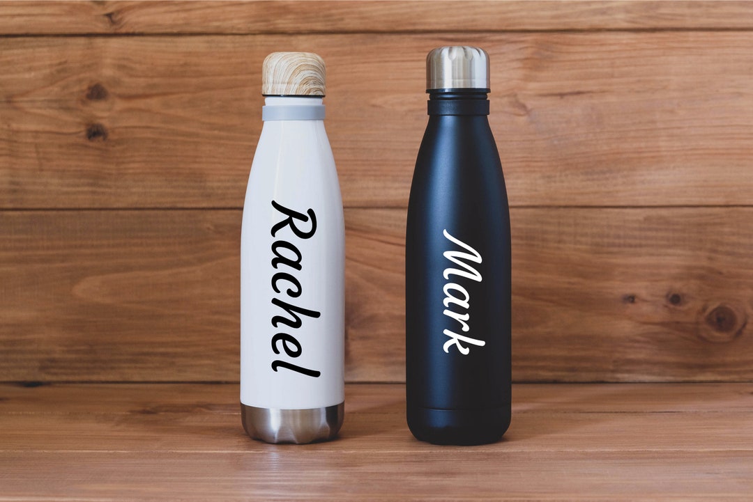 Custom Name Decal| Vinyl Name Decals | Water Bottle Name Decal ...