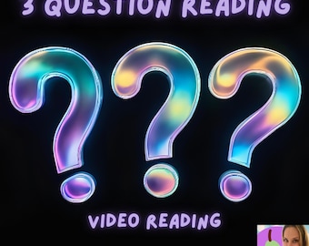 3 Question Tarot Reading, Video Recorded