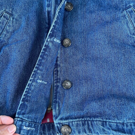 Vintage Faded Glory Jean Jacket Flannel 