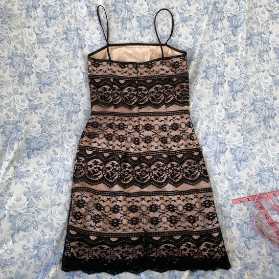 Vintage Made in USA Whimsigoth Mini Dress Black L… - image 5