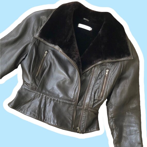 vintage andrew marc leather jacket