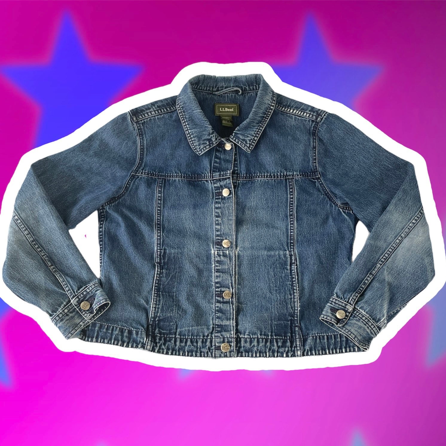 Ll Bean Denim Jacket - Etsy