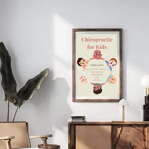Chiropractic Poster, Pediatric Chiropractic Education Print