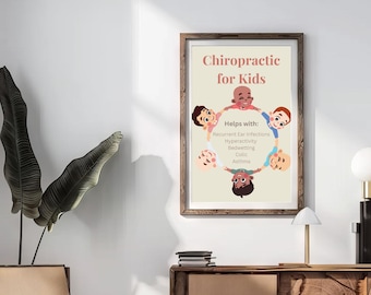 Chiropractic Poster, Pediatric Chiropractic Education Print