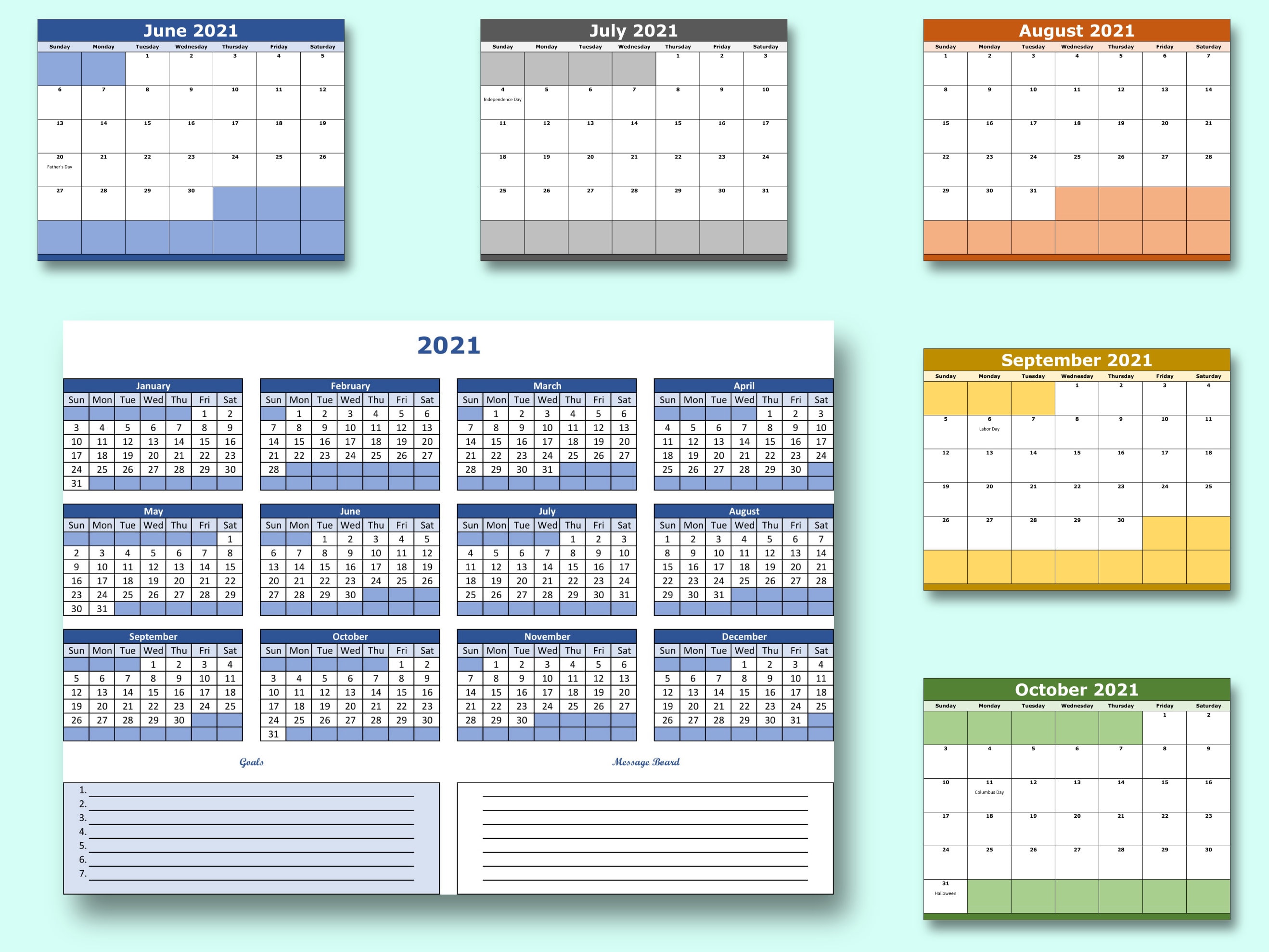 Excel Monthly Calendar Template