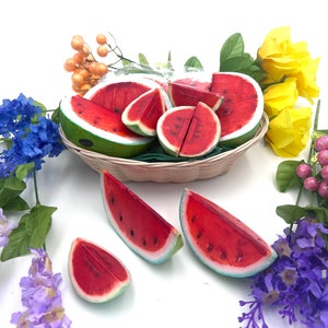 Natural Watermelon (3 PİECES )  Handmade Decorative Soap Gift For Lovers