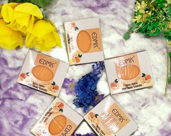 Elevate Your Shower Routine with Organic Orange Soap -( 3 PIECES) Cleansing, Revitalizing, and Soothing