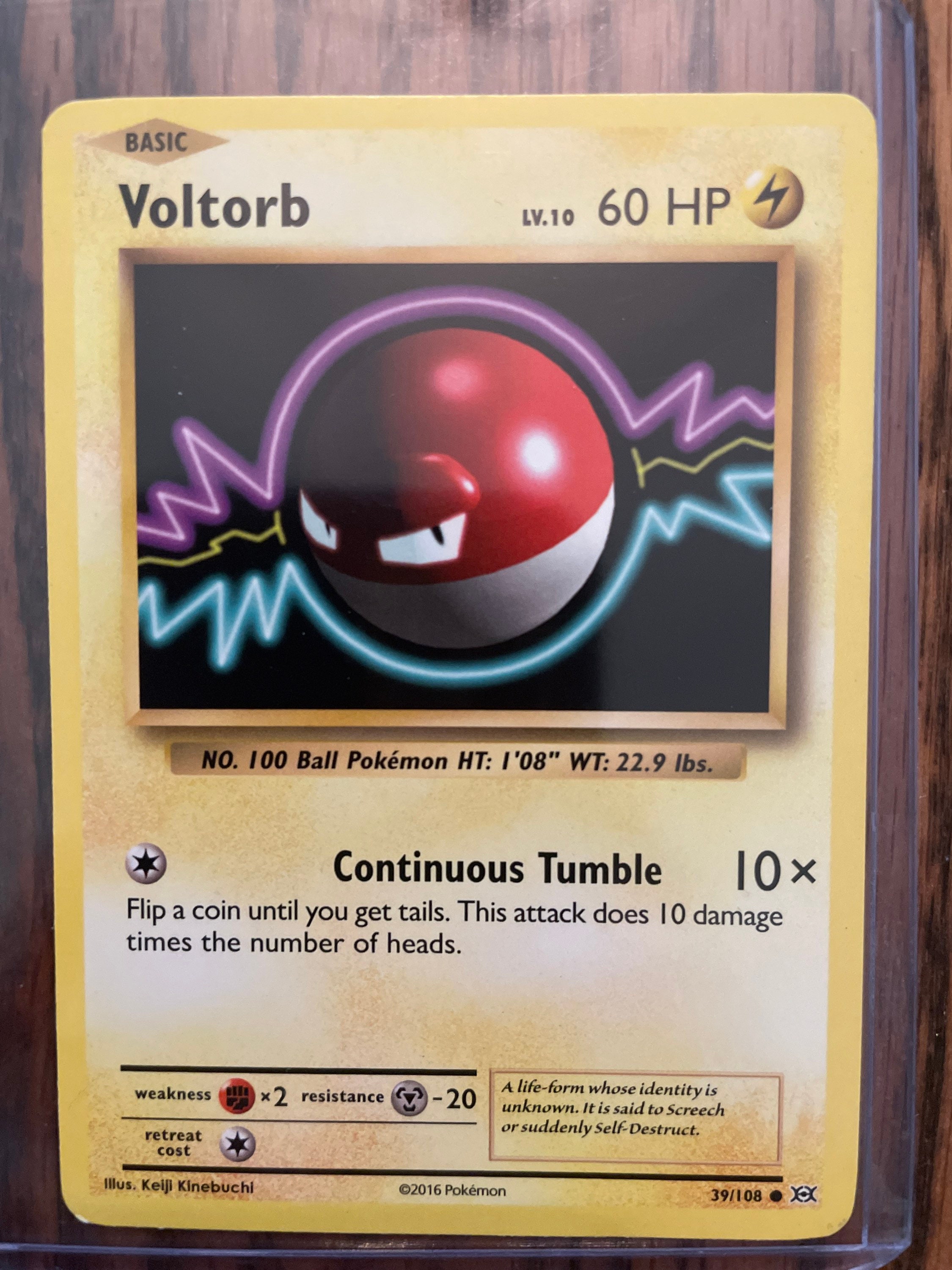 2016 Pokémon Voltorb 39/108 