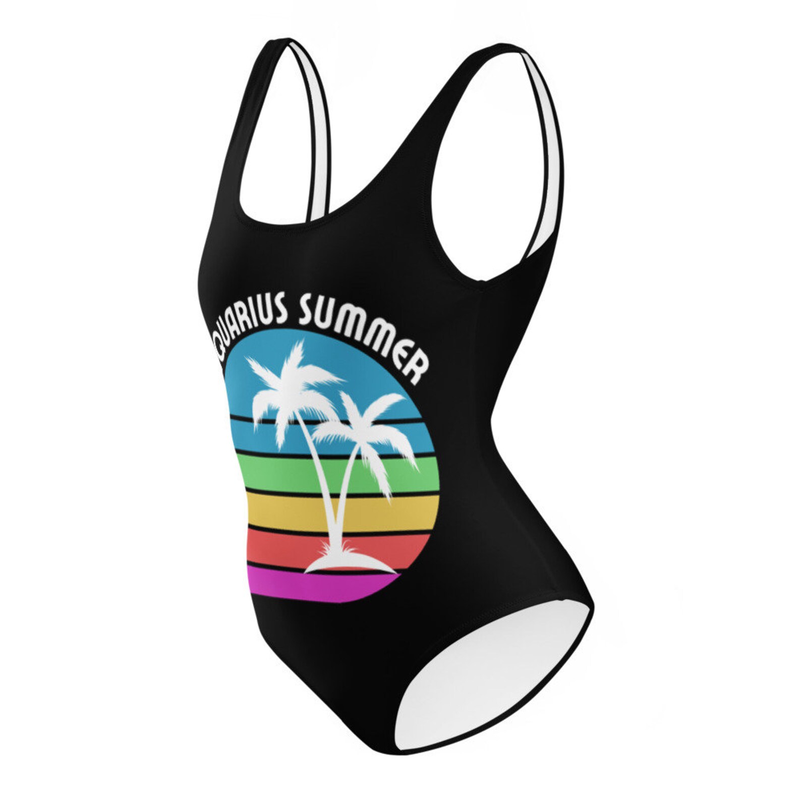 Zodiac Aquarius Summer One-piece Swimsuit - Etsy UK