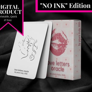 MENSAJES ROMANCE Digital Oracle Deck - Tarot Regalo Imprimible Tarjetas de Oráculo para Romance, Amantes, Almas Gemelas, Llamas Gemelas, Ex, Vacaciones