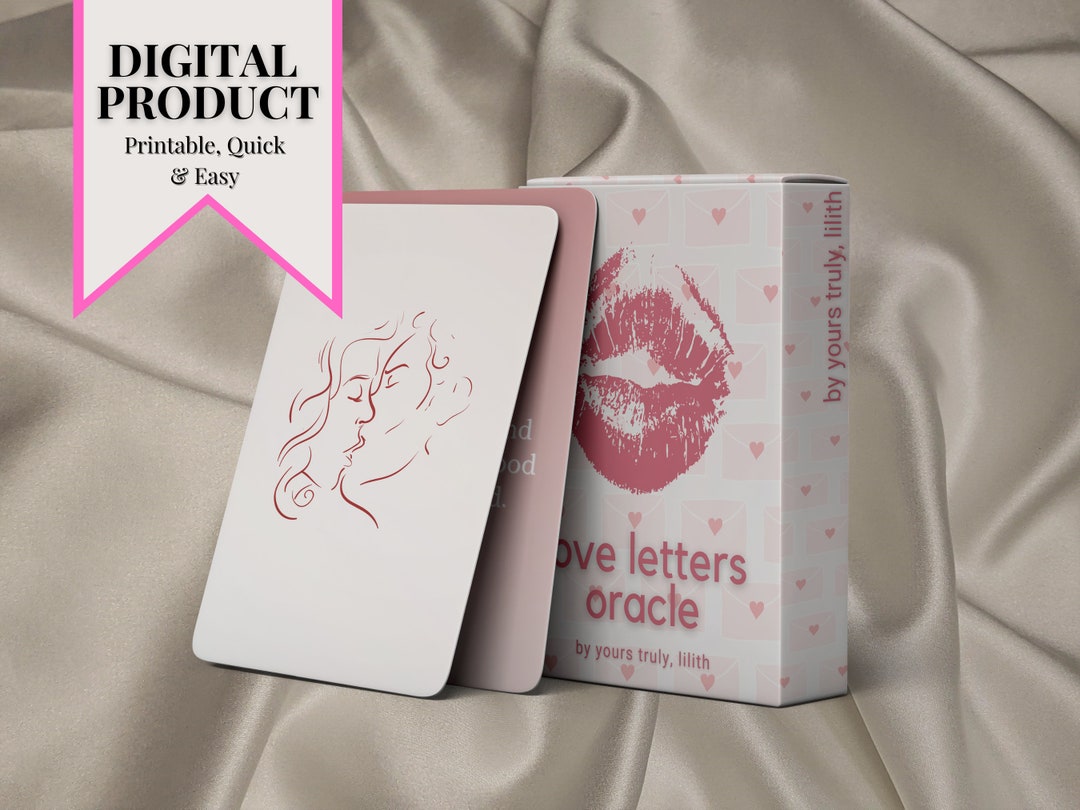Romance Messages Oracle Deck – Love Letters Printable Cards (digital ...