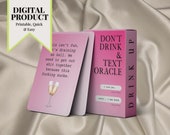 18+ Explicit Drunk Texts Oracle Deck – Printable Tarot Cards (Digital Download)