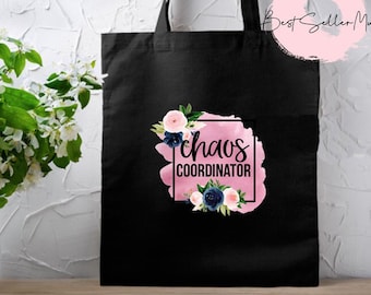 Coordinador del caos Tote / Mama Bag / Funny Mom Totes / Mom Life Bag / Regreso a la escuela / Bolsa de enfermera / Día de la madre / Regalo del día de la madre