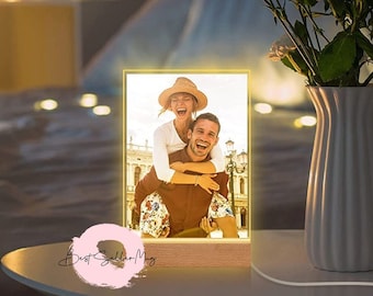 Custom Photo Lamp | Anniversary Gift for Girlfriend | Valentines Day Gift | Birthday Gifts for Husband | Picture Night Light| Best Seller