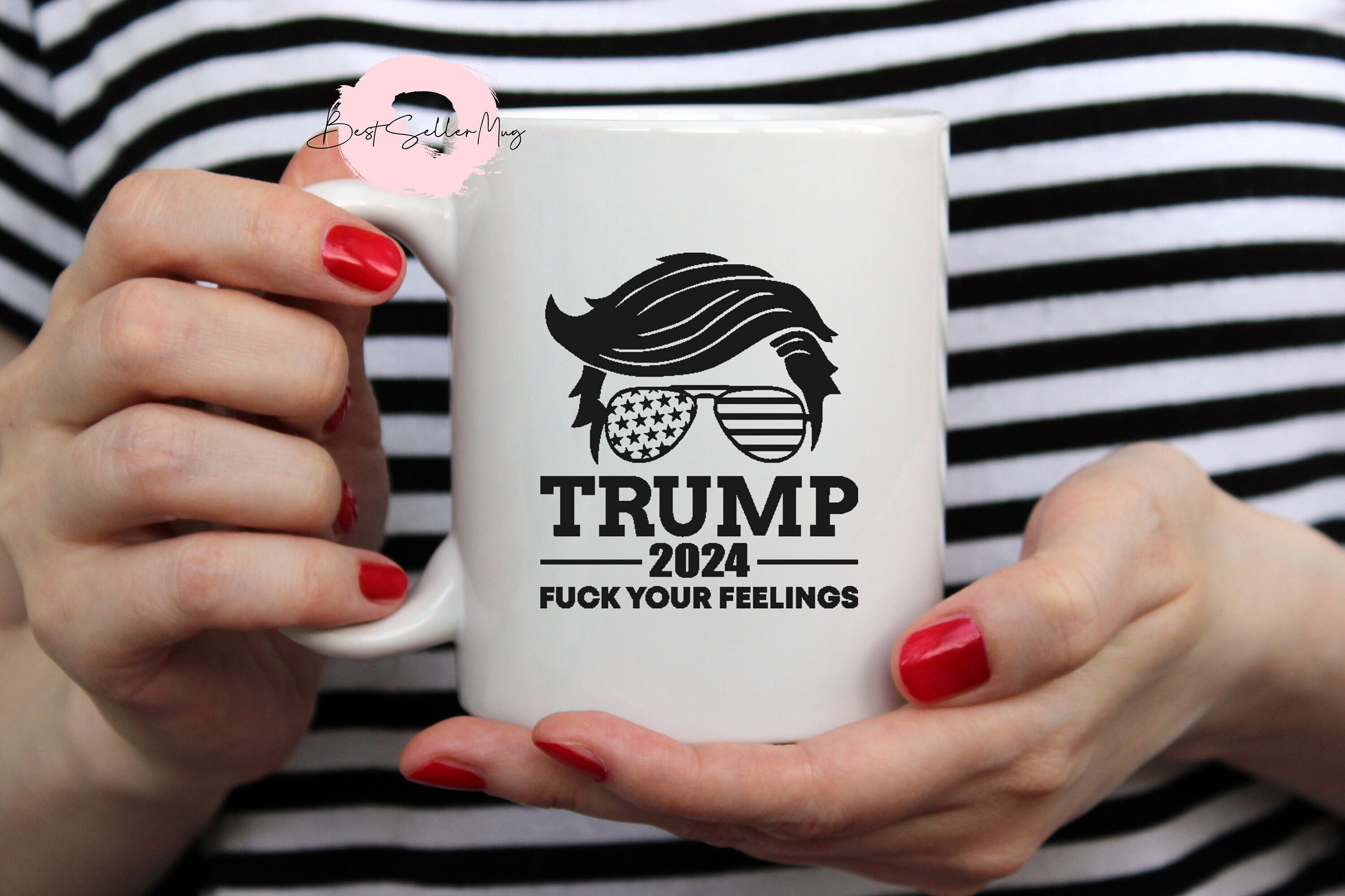 Trump 2024 Fuck You Feelings | Happy New Year | Tumbler | Trump Coffee Cup | Make America Great Again |Trump Lover Mug | Save America Again