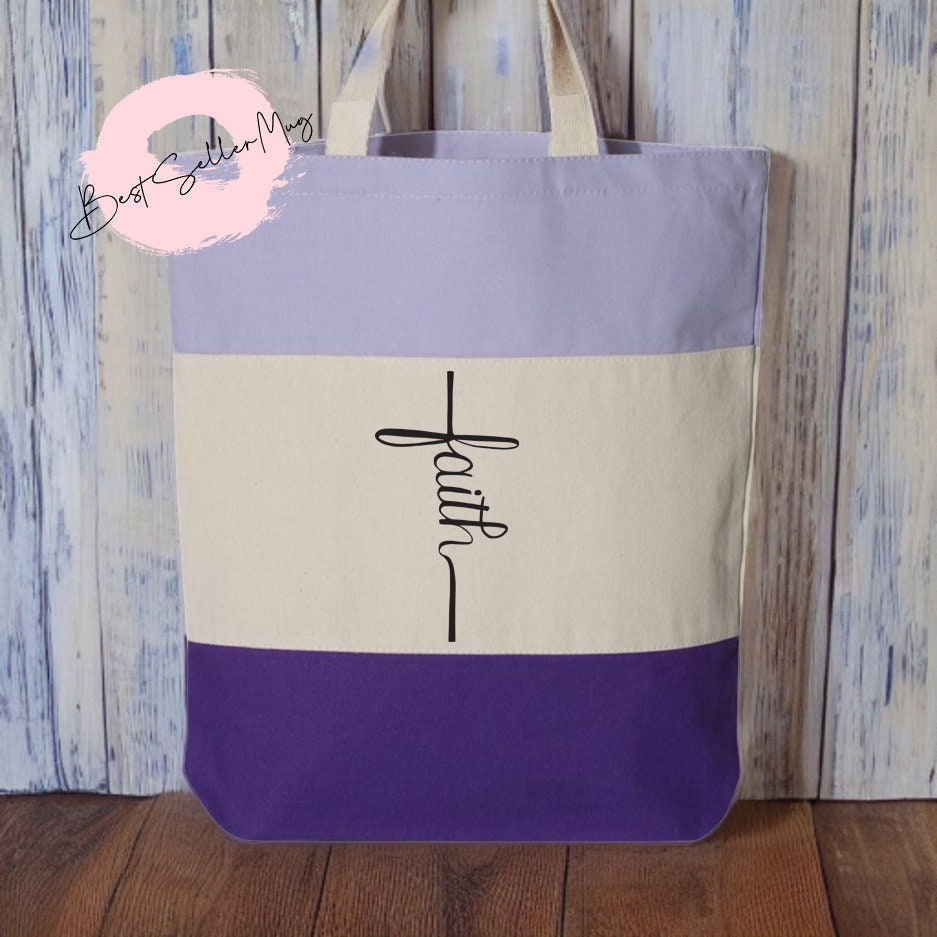 Faith Tote | Faith | Church Bag | Christian Graphic Bag | Christian Bag | Gift Bag | Religious Totes | Christian Tote for Women | Christian