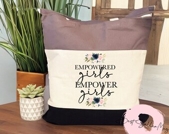 Feminist Totes for Empowered Women Empower Girl |  Empower Girl Bag Totes | Gift for Women | BestSeller Tote