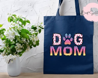 Dog Mom Pocket Totes | Comfort Colors | Dog Mom Totes | Dog Mom Gift | Dog Mom Bag | Dog Mom Purse | Dog Mom Tote for Women | Bags | Totes