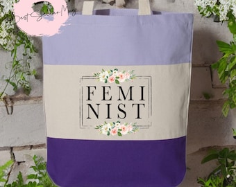 Torby feministyczne | Torba retro feminizmu | Torby Girl Power | Top Equal Rights | Torby Equality | Prezent Women Lib | Sprawiedliwość społeczna | Torby | Portfel