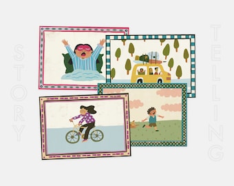 Tell Me a Story Cards: Sunny Adventure, Kids Storytelling (Digital Download)