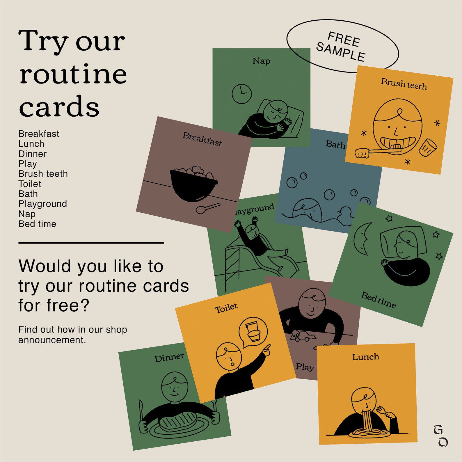 Canva Routine Chart Template | 240 Custom Routine Cards 20 Routine ...