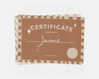 Editable Kids Certificate Bundle: Boho Homeschool Printable (PDF)