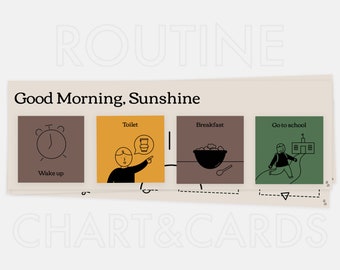 Visual Routine Chart Template: 240 Custom Cards (Digital Download)