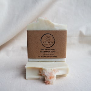 Pink Salt and Clay Cold Processed Soap - Unscented