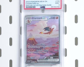 PSA Graded Pokemon TCG holder display for Ikea SKADIS Peg Board