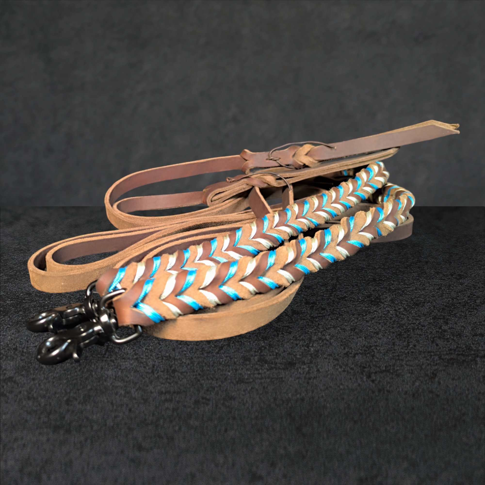 Leather reins lovingly handcrafted - Open reins