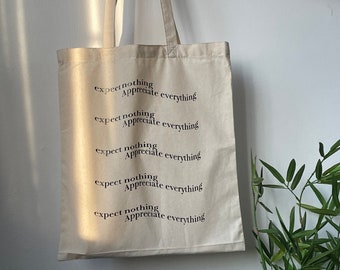 Quote Tote Bag | Etsy UK
