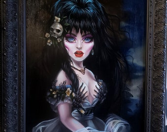 Original Elvira Painting by Kurtis Rykovich