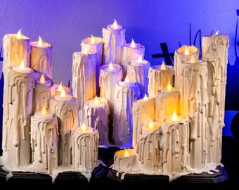 Creepy Candle Clusters from Gothic Life Book/ Halloween Decor