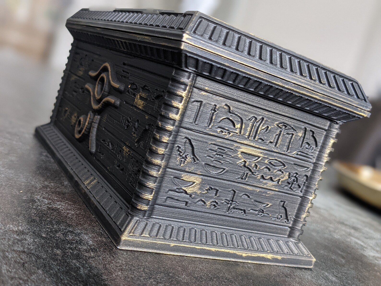 YuGiOh / Yugioh Millennium Gold Sarcophagus Deck Box / 3D Etsy