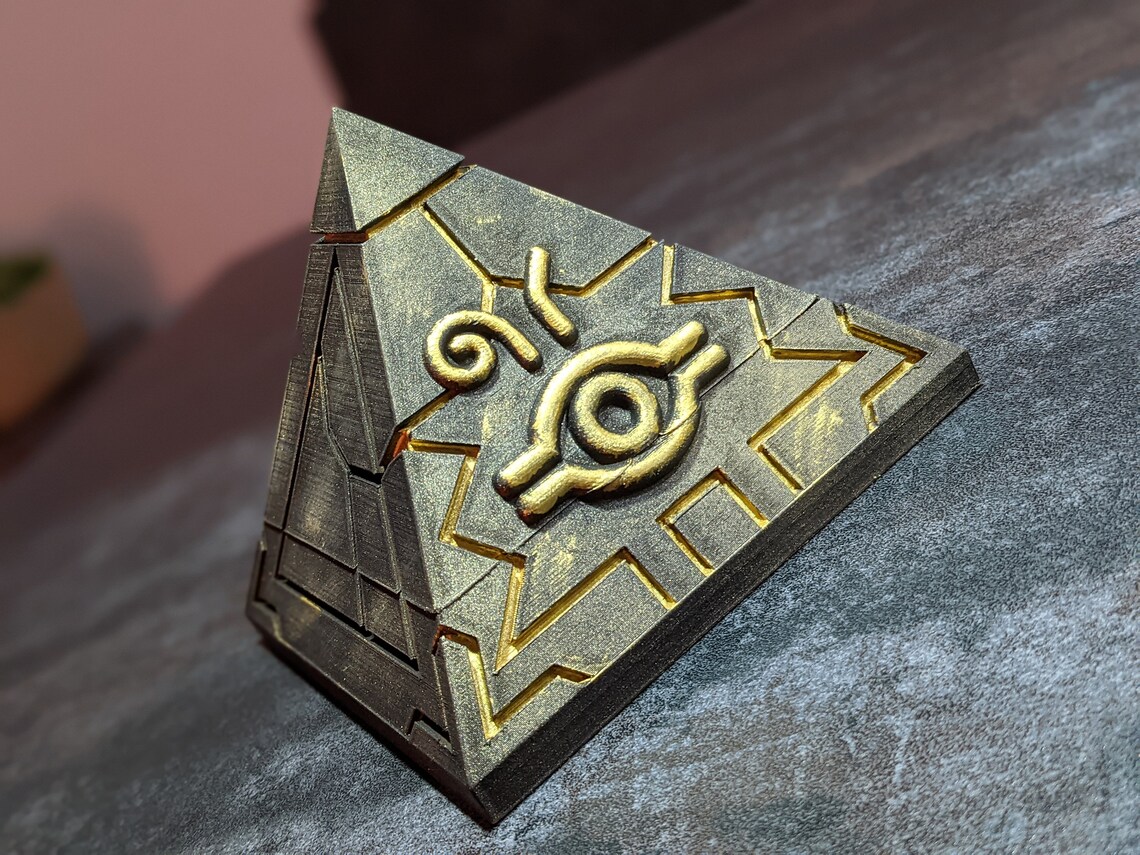 Yugioh YuGiOh Millennium Puzzle Deck Box 3D Printed Black Etsy