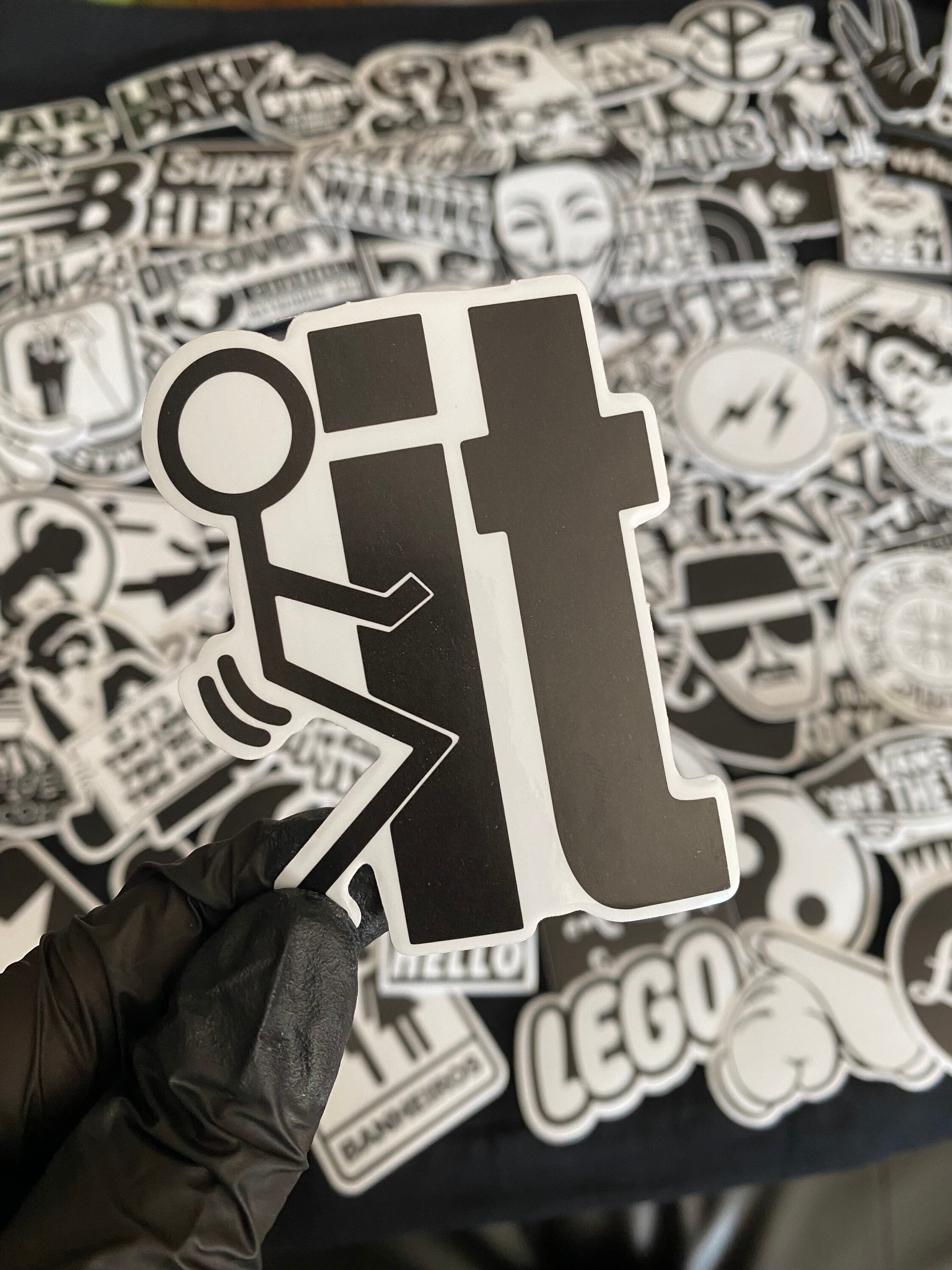 50pcs Black and White Transparent Sticker Pack For Laptop Etsy.de