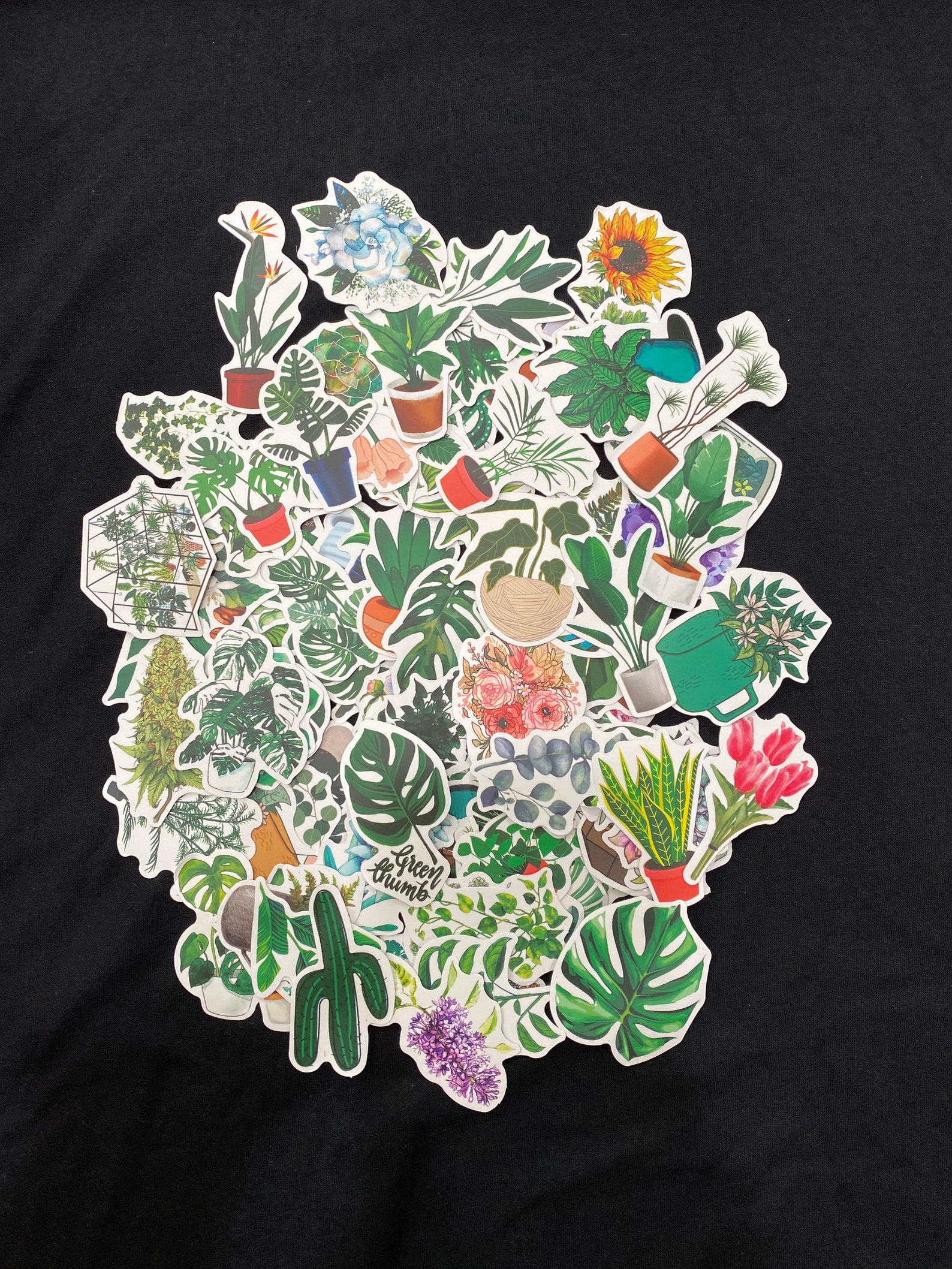 Plant Stickers 50 Pcs - Etsy