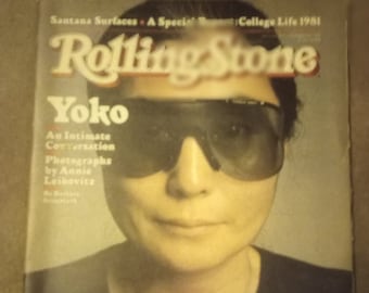 Yoko in the Rolling Stone Magazine 1981 Issue