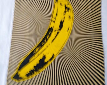 Andy Warhol's Peel able poster from Lou reed with Nico album 1967 11.5 inches x 13.25 inches frameable shows use/wear original owner rare