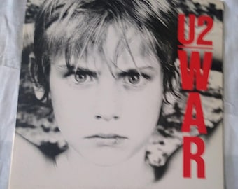 U2 War Album 1983 Vinyl Record (VG Condition) – Island Records Purple Label