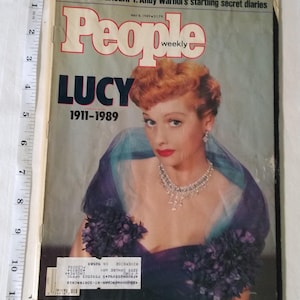 People Magazine 1989: Lucy Ball Death, Andy Warhol Diary - Vintage Collectible