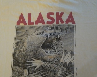 Vintage Ray Troll Alaska Snacktime T-Shirt - 1988 Collectible